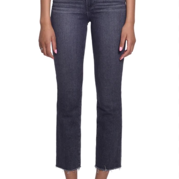 PAIGE Cindy High Waisted Straight Leg Crop Jeans - Picture 1 of 5